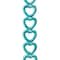 12 Packs: 11 ct. (132 total) Turquoise Ceramic Heart Beads, 14mm by Bead Landing™